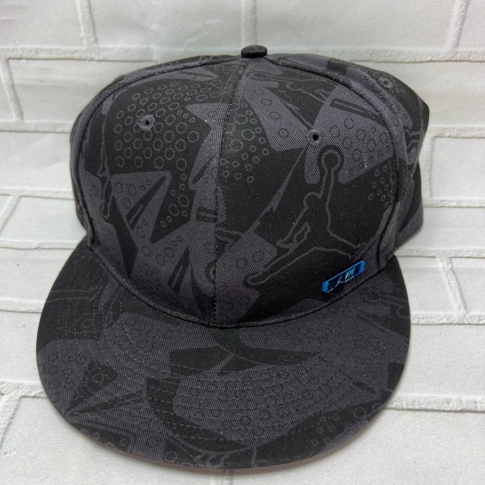 Air Jordan Air Force 1 AF1‎ 7 3/8 Jumpman Hat Fitted Cap Black Men